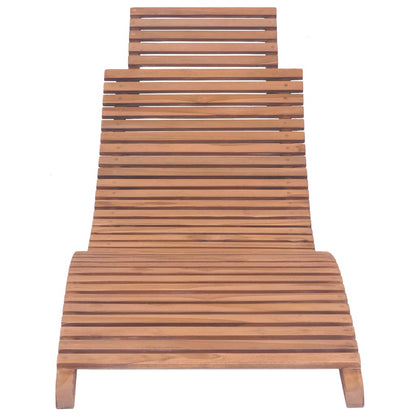 Tumbona plegable de madera maciza de teca