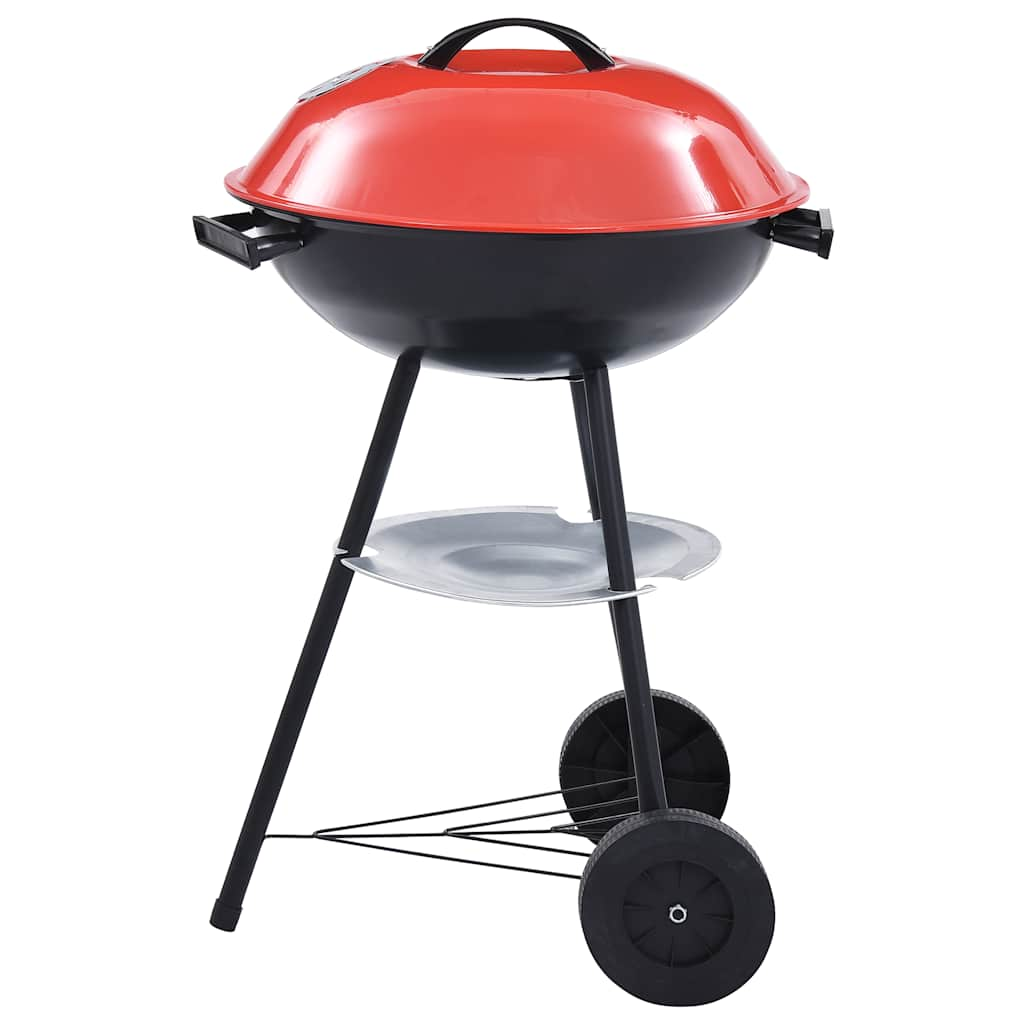 Barbacoa de carbón portátil con ruedas XXL 44 cm