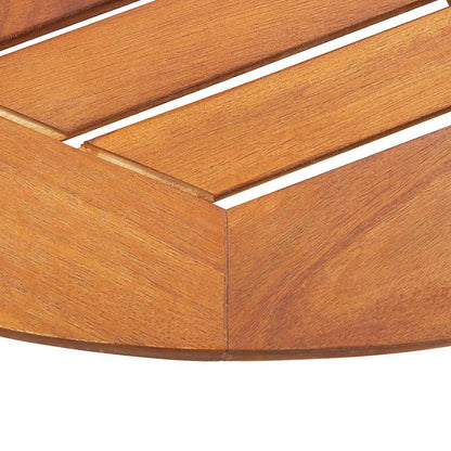 Mesa plegable de jardín de madera maciza de acacia 60x75 cm