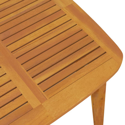 Mesa de jardín madera maciza de acacia 110x110x75 cm