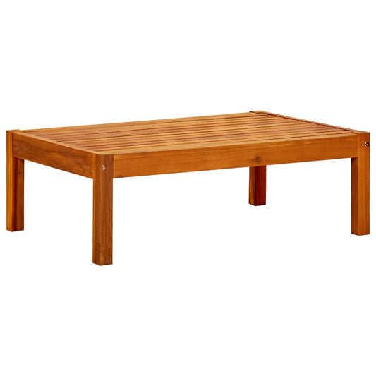 Mesa de jardín de madera de acacia maciza 85x57x29 cm