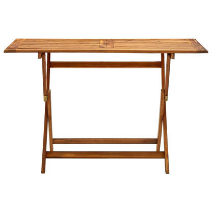 Mesa plegable de jardín madera maciza de acacia 120x70x75 cm