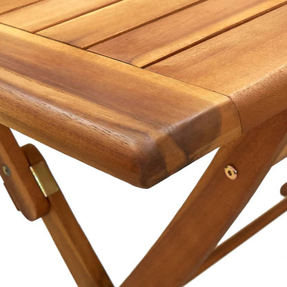 Mesa plegable de jardín madera maciza de acacia 120x70x75 cm