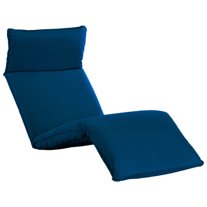 Tumbona plegable de tela Oxford azul marino