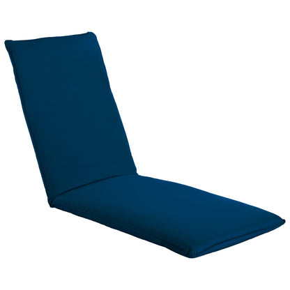 Tumbona plegable de tela Oxford azul marino