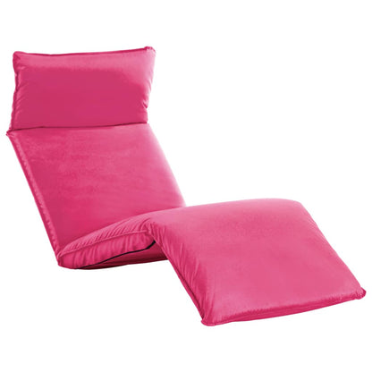 Tumbona plegable de tela Oxford rosa