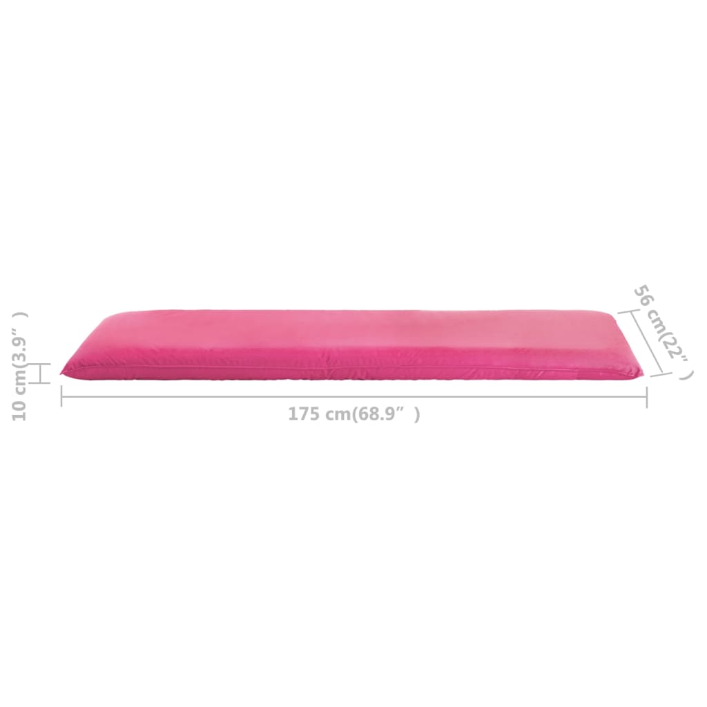 Tumbona plegable de tela Oxford rosa