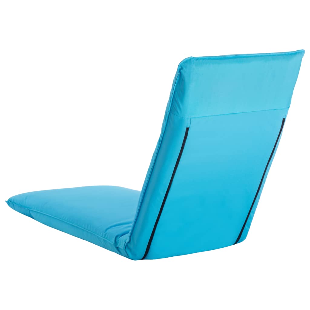 Tumbona plegable de tela Oxford azul