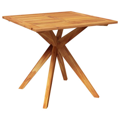 Mesa de jardín madera maciza de acacia 85x85x75 cm