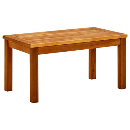 Mesa de centro de jardín madera maciza de acacia 70x40x36 cm