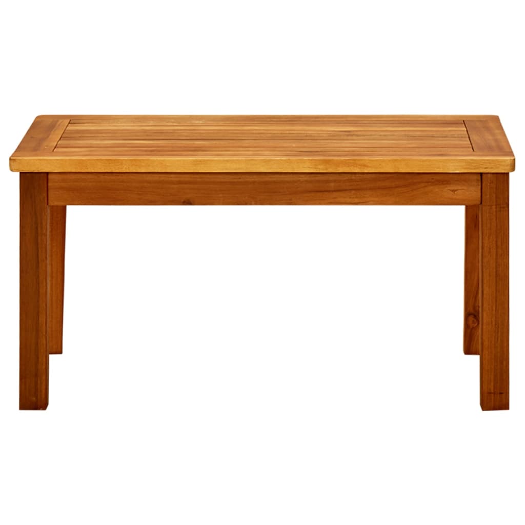 Mesa de centro de jardín madera maciza de acacia 70x40x36 cm