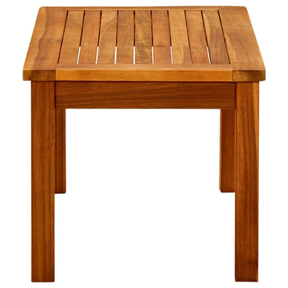 Mesa de centro de jardín madera maciza de acacia 70x40x36 cm