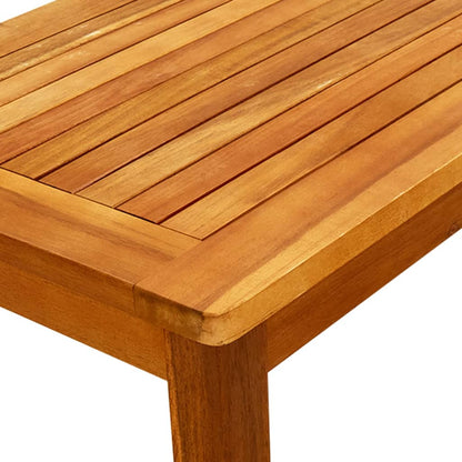 Mesa de centro de jardín madera maciza de acacia 70x40x36 cm