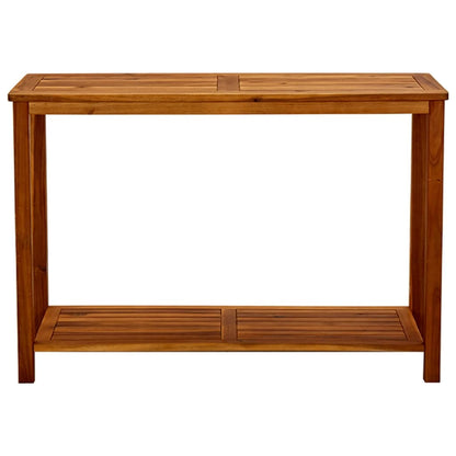 Mesa consola de jardín madera maciza de acacia 110x40x75 cm