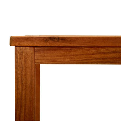 Mesa consola de jardín madera maciza de acacia 110x40x75 cm