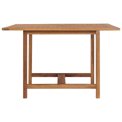 Mesa de comedor de jardín madera maciza de teca 110x110x75 cm