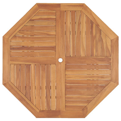 Mesa de comedor de jardín madera maciza de teca 110x110x75 cm