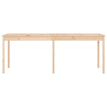 Mesa de jardín madera maciza de pino 203,5x100x76 cm