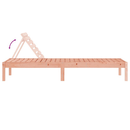 Tumbonas 2 unidades madera maciza douglas 199,5x60x74 cm