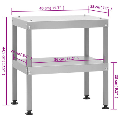 Mesa para horno ahumador acero galvanizado 40x28x44,5 cm