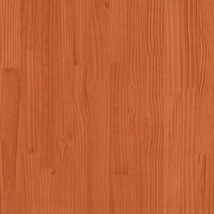 Tumbonas madera maciza de pino marrón 2 uds 205x60x31,5 cm