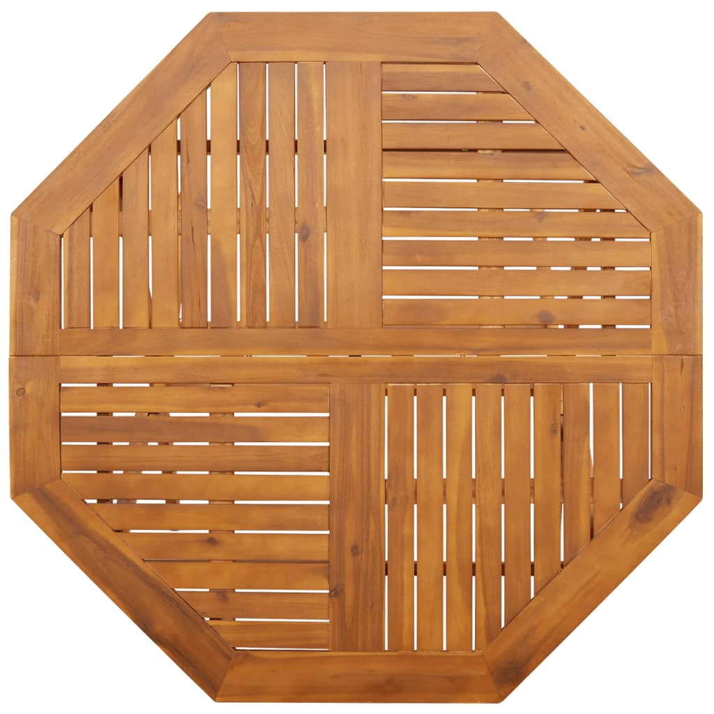 Mesa de jardín plegable madera maciza de acacia Ø110x75 cm