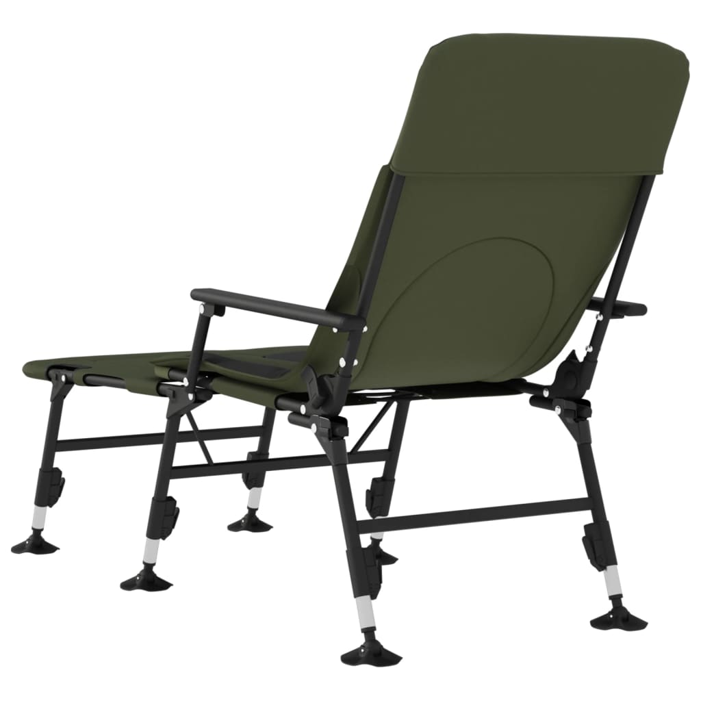 Tumbona de pesca con patas para barro ajustable plegable verde